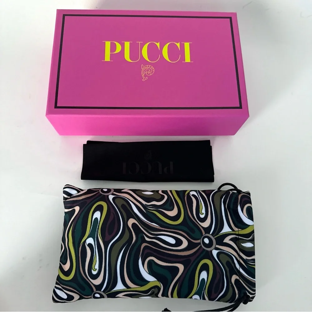 NEW Emilio PUCCI Limited Edition Pink Crystal Embellished Cat Eye Sunglasses